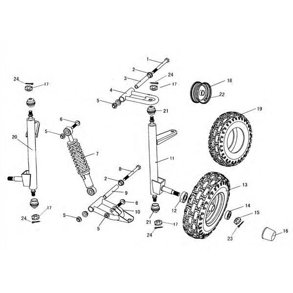 Shark Lower Suspension Arm 4.000.021