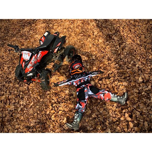 FunBikes Toxic 800w Black/Blue Kids Electric Mini Quad Bike V2