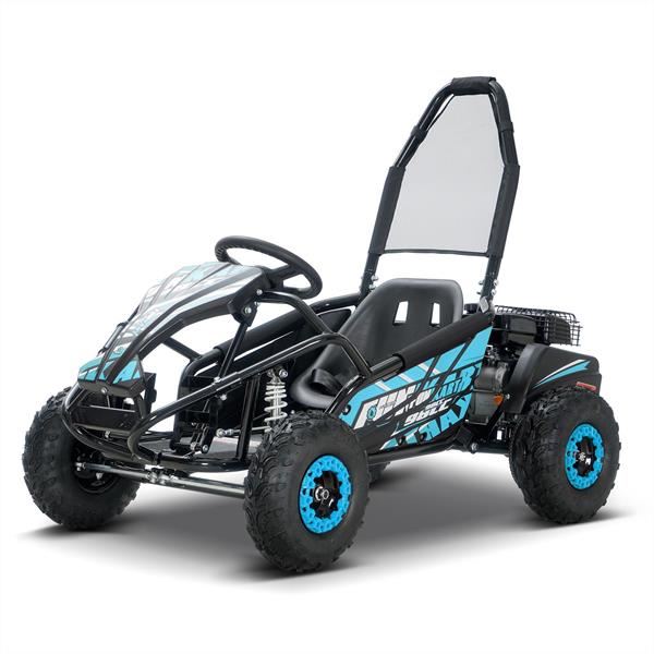 FunBikes Funkart Pro 98cc Blue Kids Petrol Go Kart