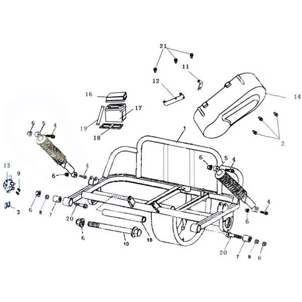 Funbikes GT80 Plastic Drive Cover - 8.110.021 