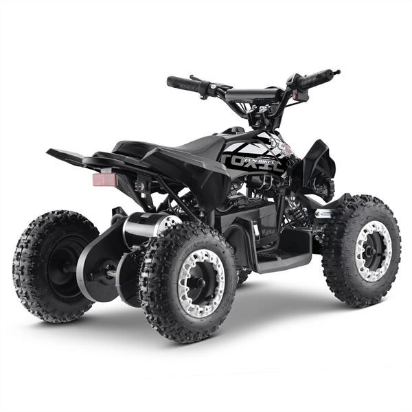 FunBikes Toxic 800w Black White Kids Electric Mini Quad Bike V2