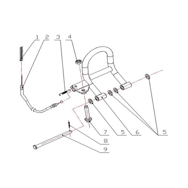 Funbikes 79cc FunKart Throttle Cable Tension Spring