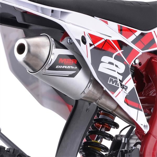 M2R RS-R 125 125cc 17/14 86cm Red/White Dirt Bike