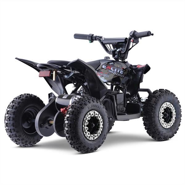 Excite 1000w Grey Kids 2023 Premium Electric Mini Quad Bike 