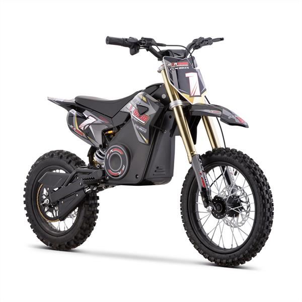 FunBikes MXR 1600w 48v Lithium Electric Motorbike 14/12 68cm Grey Kids Dirt Bike