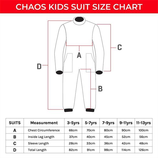 Chaos Kids Off Road Motocross Suit Black