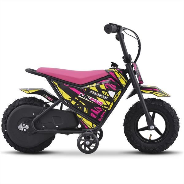 FunBikes MB250 43cm Motorbike 250w Pink Electric Kids Monkey Bike
