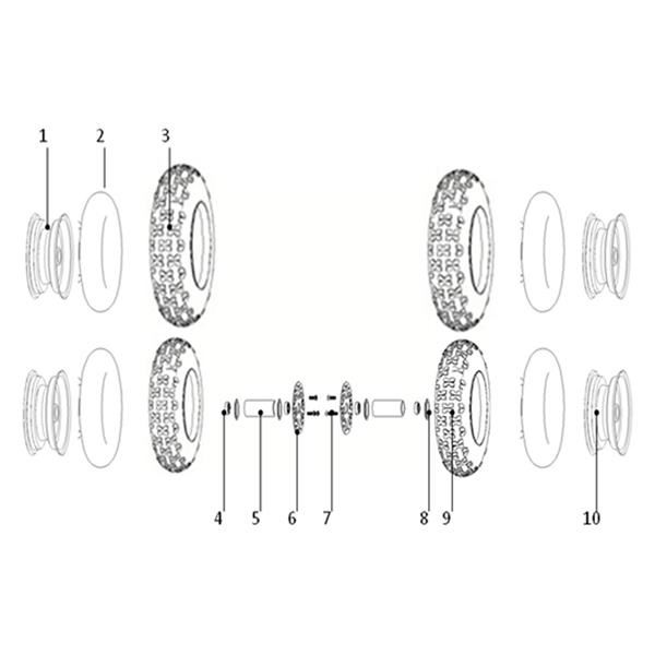 Funbikes Ranger 49cc Mini Quad Inner Tube 4,10-6