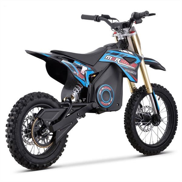 FunBikes MXR 1600w 48v Lithium Electric Motorbike 14/12 68cm Blue Kids Dirt Bike