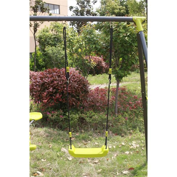 Seven Functions Play Set: Durable Powder-Coated Steel with Swing & Pull-Up Attachment