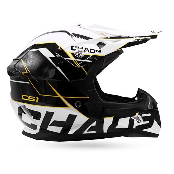 Chaos CS-1 Adult Motocross Crash Helmet White