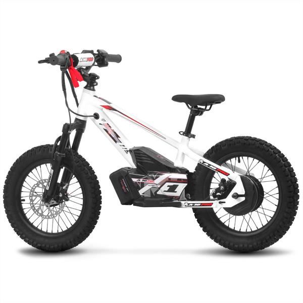 Amped A16 Pro 400w 36v 5ah Li White Kids Electric Balance Bike
