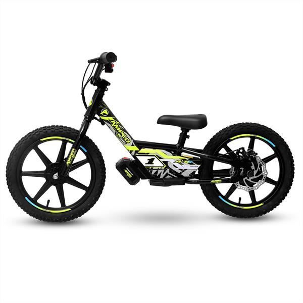 Amped A16 180w 18v 5.2ah Li Black Kids Electric Balance Bike
