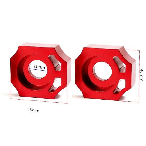 Pit Bike Red Chain Adjusters 15mm