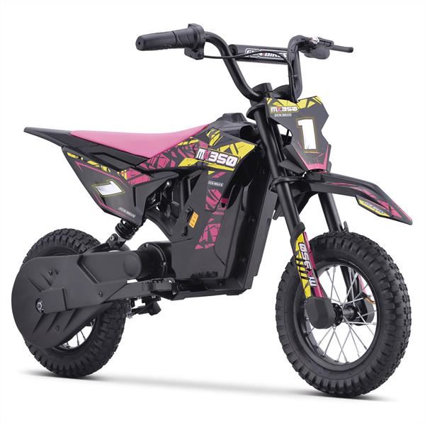 FunBikes MX350 Pink Electric Kids Dirt Bike