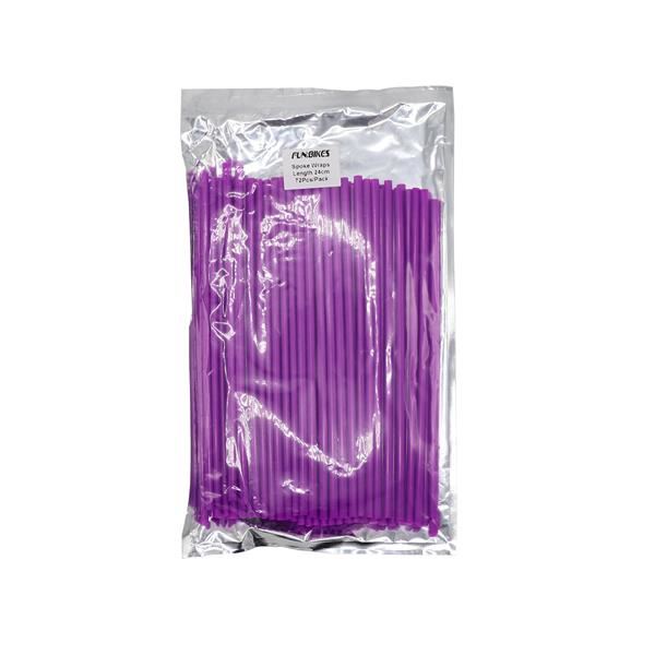 Pit Bike Spoke Wraps 72pcs Set 24cm Purple