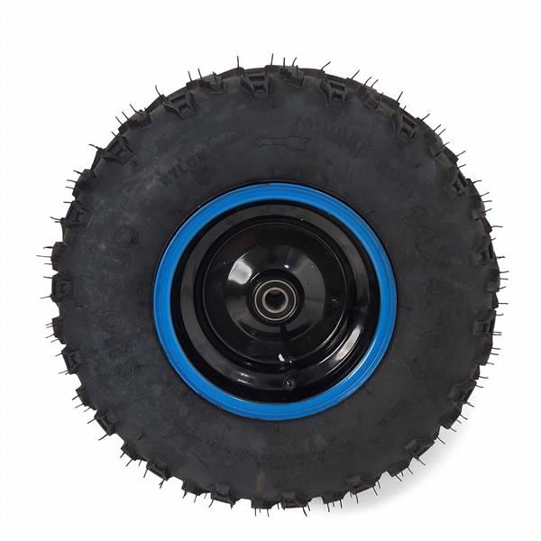 FunBikes Funkart Pro 1000w Electric Go Kart Complete Front Wheel Blue LHS