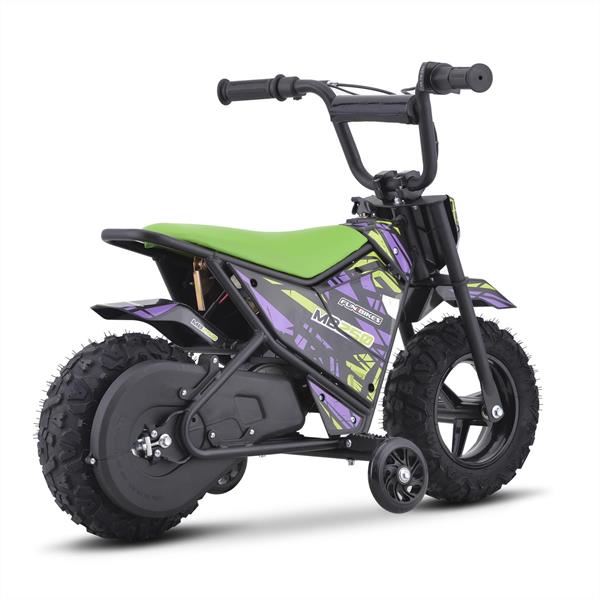 FunBikes MB250 43cm Motorbike 250w Green Electric Kids Monkey Bike