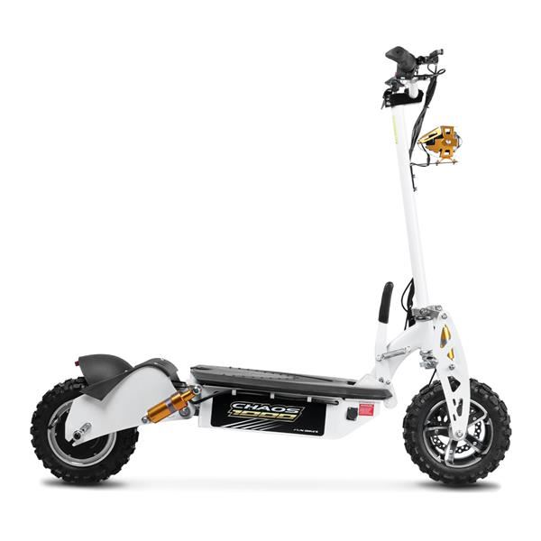Chaos 1000w 48v SLA Hub Drive White Off Road Electric Scooter