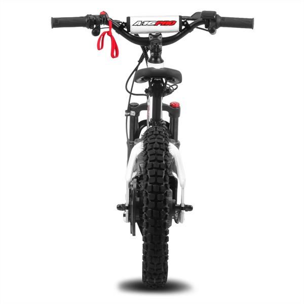 Amped A16 Pro 400w 36v 5ah Li White Kids Electric Balance Bike