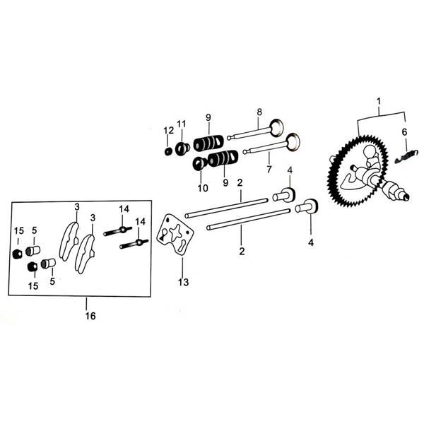 Funbikes GT80 Steering Shaft Push Rod - JF168-F-02