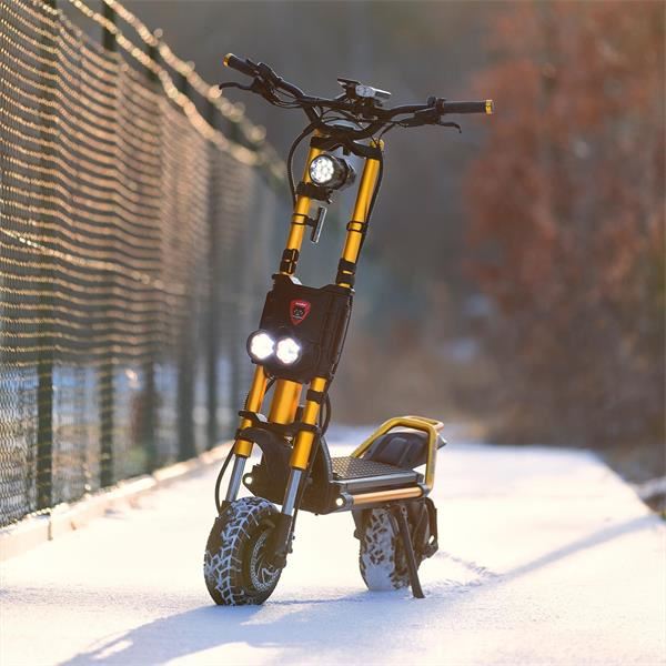 Kaabo Wolf King GTR 4000w 72v 35ah Li Gold Twin Motor Electric Scooter (IPX5)