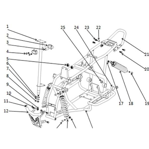 Funbikes T-Max Quad Bike Rear Shock Absorber