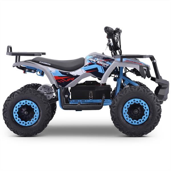 FunBikes Ranger 800w Blue Kids Electric Mini Quad Bike V2