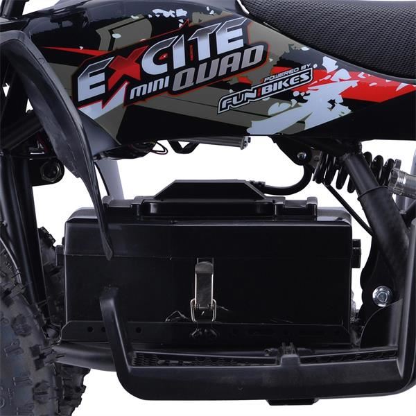 Excite 1000w Grey Kids 2023 Premium Electric Mini Quad Bike 