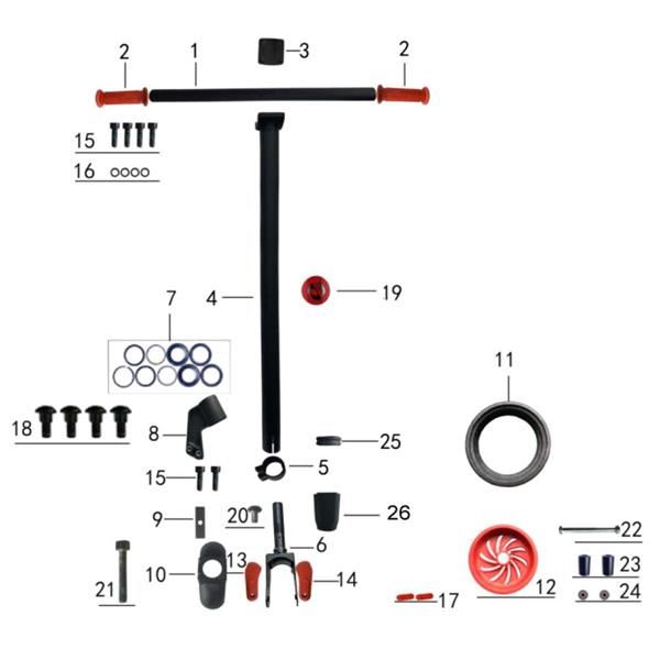 Gotrax GXL H600 Electric Scooter Front Mudguard