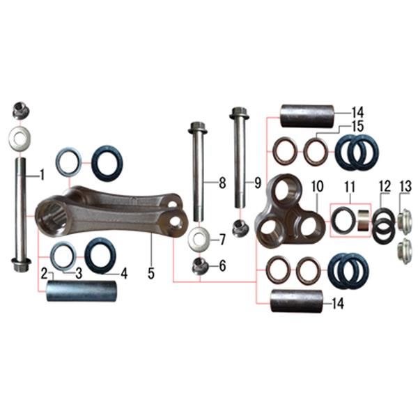 M2R M1 250cc Dirt Bike Rear Linkage Rocker Arm