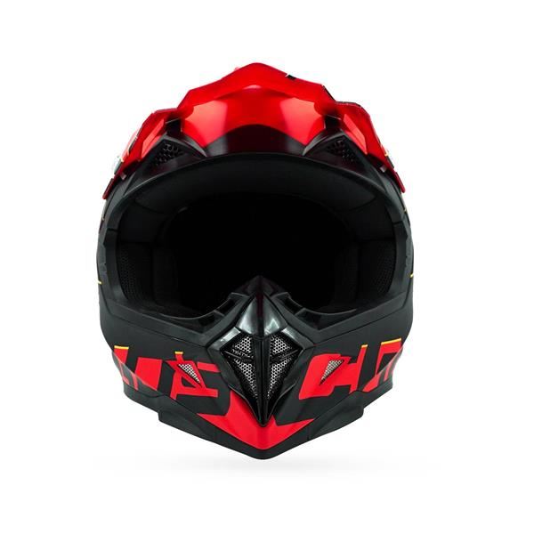 Chaos CS-1 Adult Motocross Crash Helmet Red