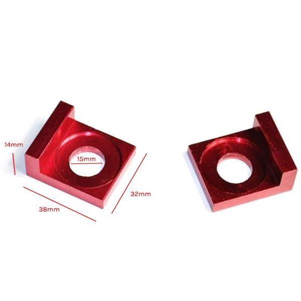 M2R RF125 S2 Pit Bike Red Alloy Chain Adjuster