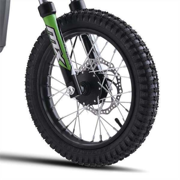 FunBikes MX1000 1000w 36v 62cm Lithium Green Electric Kids Dirt Bike