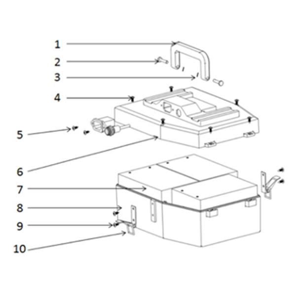 FunBikes Excite 1000w Mini Quad Battery Box Handle