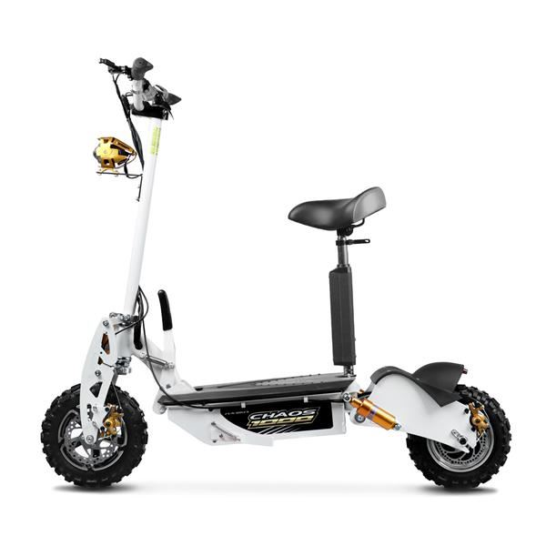 Chaos 1000w 48v SLA Hub Drive White Off Road Electric Scooter