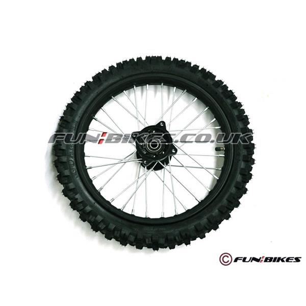Pit Bike 14 Black Front Wheel