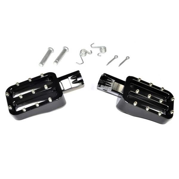 CNC Pit Bike Foot Pegs Black