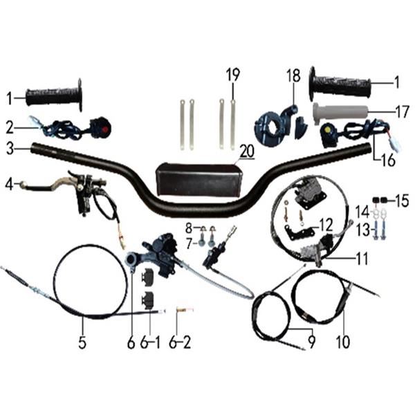 10Ten 250R Dirt Bike Clutch Cable