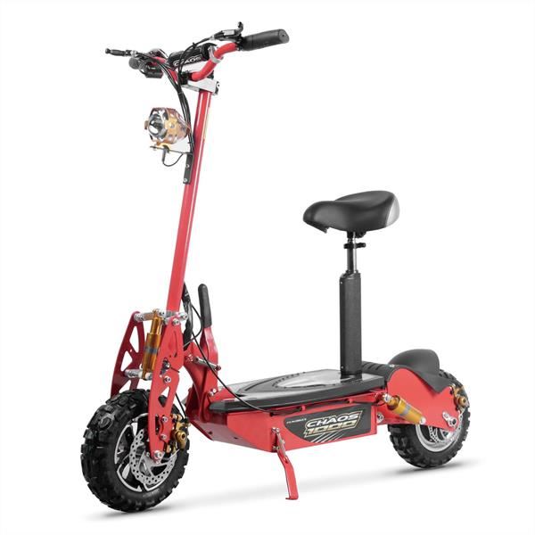 Chaos 1000w 48v SLA Hub Drive Red Off Road Electric Scooter