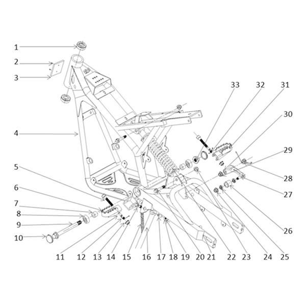 FunBikes MXR1500 Electric Dirt Bike Swing Arm Bearing