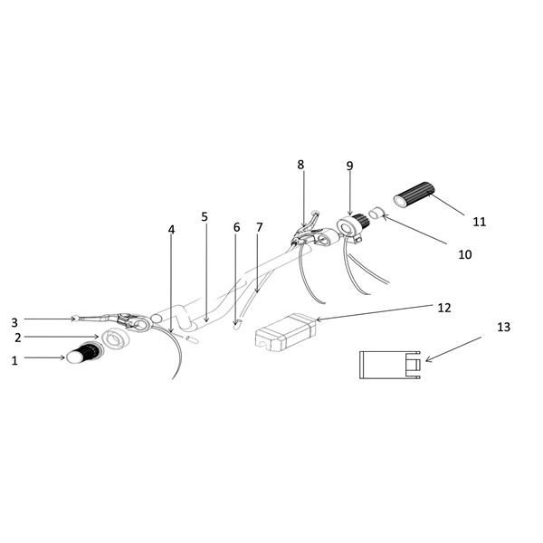 FunBikes MXR1000 Electric Dirt Bike Front Brake Cable