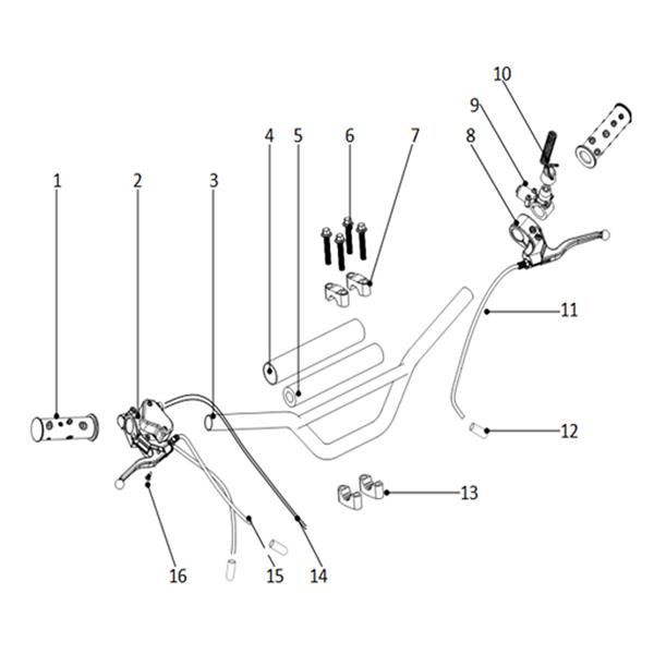 FunBikes Toxic 50cc Mini Quad Throttle Cable
