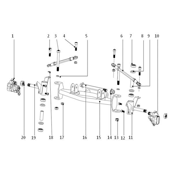 FunBikes Toxic 50cc Mini Quad Front Left Brake Caliper