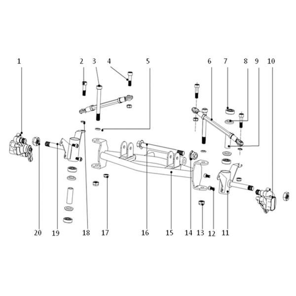 FunBikes Ranger 800w Mini Quad V2 Front Left Brake Caliper