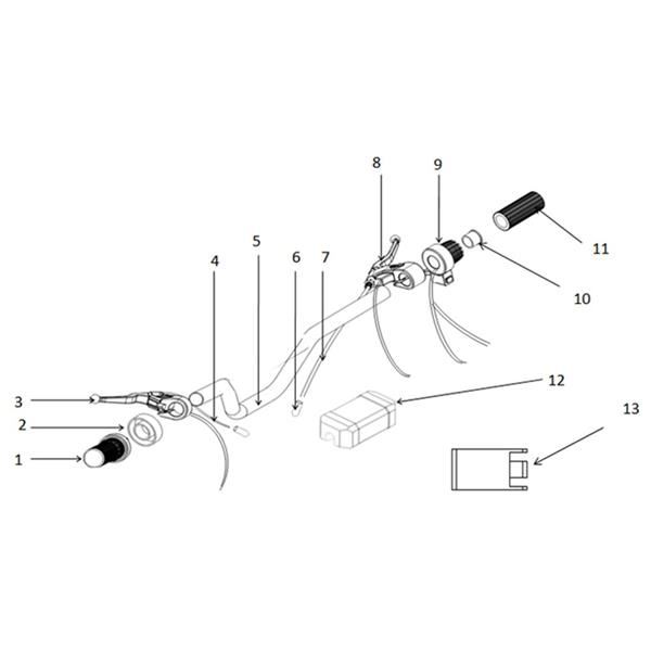 FunBikes MXR1300 Electric Dirt Bike Handlebar Bar Pad