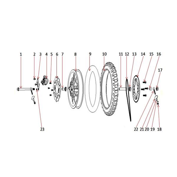 FunBikes MXR 60 Mini Dirt Bike Rear Sprocket