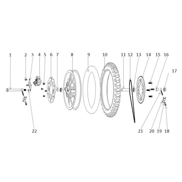 FunBikes MXR1100 Electric Dirt Bike Chain