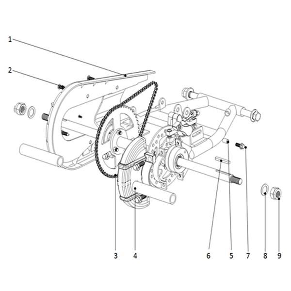 Funbikes Ranger 49cc Mini Quad Rear Axle Keyway