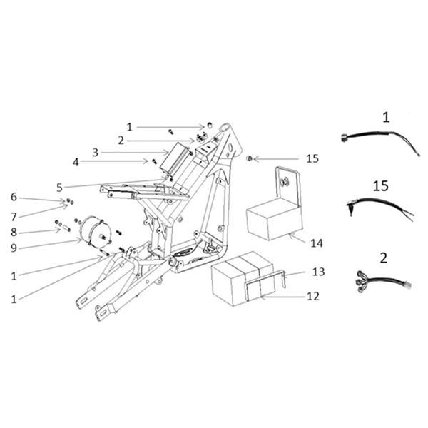 FunBikes MXR1100 Electric Dirt Bike Charging Port